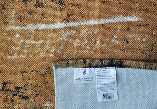 Cotton Printed Carpet/ Rug / Dhurrie KDSN-MG-9042